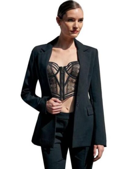 SACO LISO NEGRO HOLLY LAND - Image 2