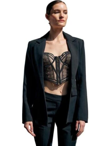 SACO LISO NEGRO HOLLY LAND - Image 3