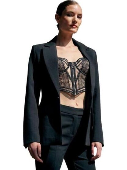 SACO LISO NEGRO HOLLY LAND - Image 4