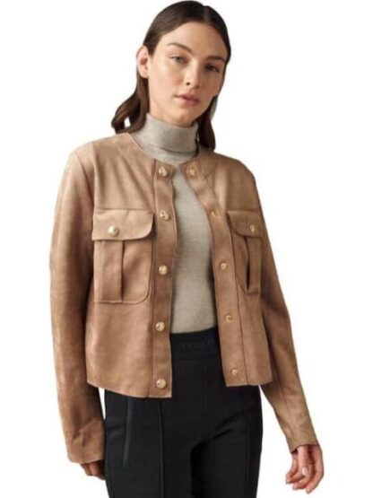SOBRECAMISA SUEADE BEIGE HOLLY LAND - Image 2