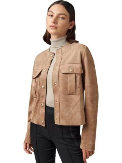 SOBRECAMISA SUEADE BEIGE HOLLY LAND - Image 3