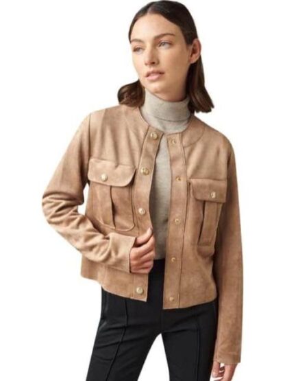 SOBRECAMISA SUEADE BEIGE HOLLY LAND - Image 4