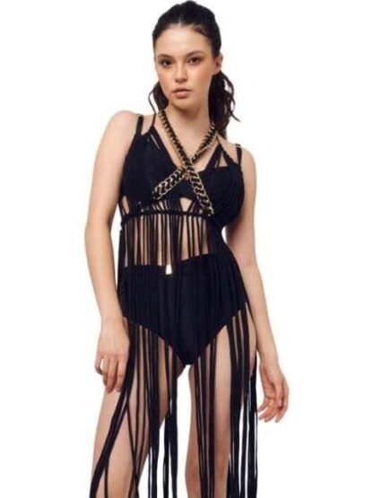 SALIDA DE PLAYA CROCHET NEGRO HOLLY LAND