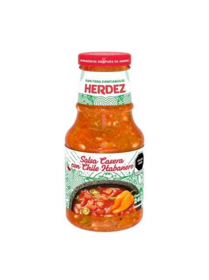 SALSA CASERA HERDEZ CON CHILE HABANERO 240 G