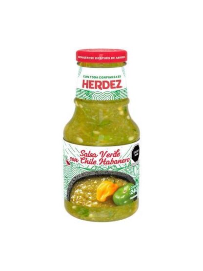 SALSA VERDE HERDEZ CON CHILE HABANERO 240 G
