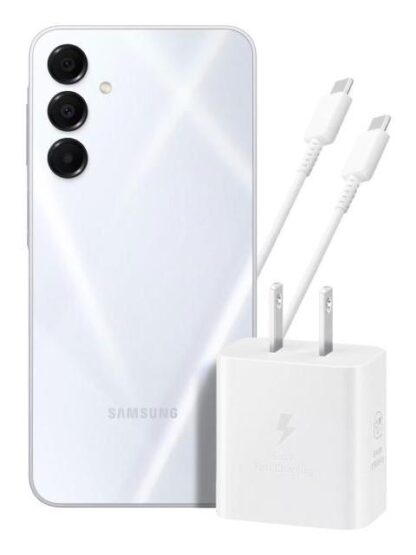 SAMSUNG GALAXY A16 6GB 128GB GRIS + ADAPTADOR DE CORRIENTE EP-T2510 BLANCO