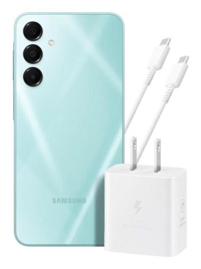 SAMSUNG GALAXY A16 6GB 128GB VERDE + ADAPTADOR DE CORRIENTE EP-T2510 BLANCO