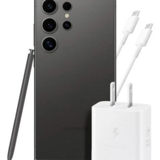 SAMSUNG GALAXY S24 ULTRA 12GB 512GB 5G NEGRO + ADAPTADOR 25W EP-T2510 CABLE BLANCO