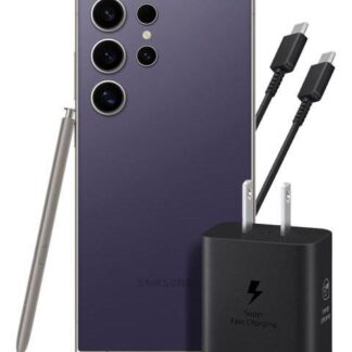 SAMSUNG GALAXY S24 ULTRA 12GB 512GB 5G VIOLETA + ADAPTADOR 25W EP-T2510 CABLE NEGRO