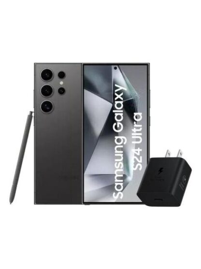SAMSUNG GALAXY S24 ULTRA 512GB 12RAM TITANIUM BLACK + POWER ADAPTER SAMSUNG 25W