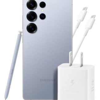 SAMSUNG GALAXY S25 ULTRA 12GB 512GB 5G AZUL + ADAPTADOR 25W EP-T2510 CABLE BLANCO