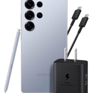 SAMSUNG GALAXY S25 ULTRA 12GB 512GB 5G AZUL + ADAPTADOR 25W EP-T2510 CABLE NEGRO