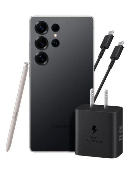 SAMSUNG GALAXY S25 ULTRA 12GB 512GB 5G NEGRO + ADAPTADOR 25W EP-T2510 CABLE NEGRO