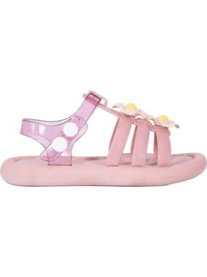 SANDALIA BAÑO CON FLORES ROSA VIVIS SHOES KIDS
