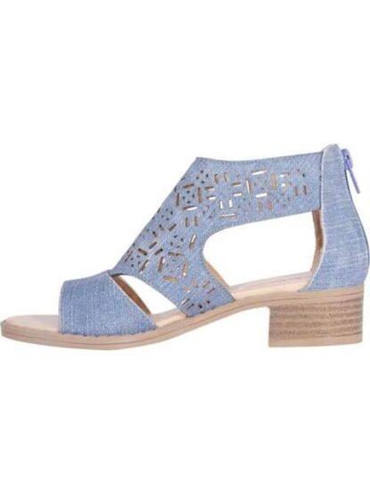 SANDALIA BOTIN CON TACON AZUL TROPICANA N - Image 5