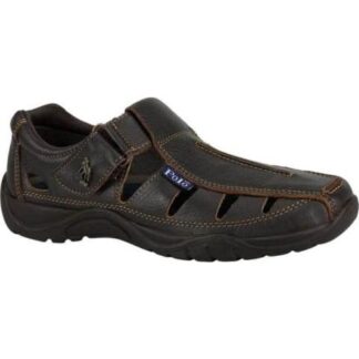 SANDALIA CASUAL AJUSTE CON VELCRO CAFE HPC POLO