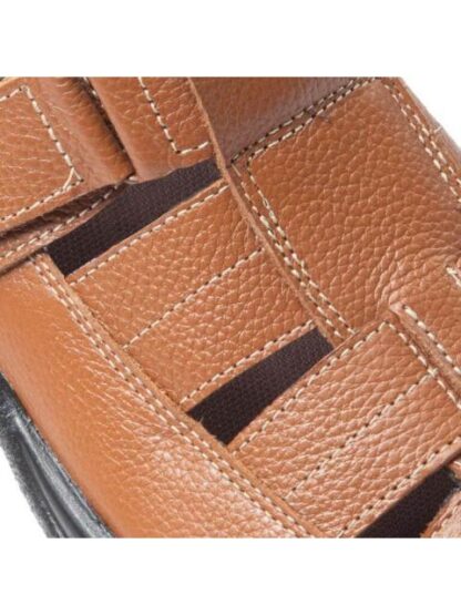 SANDALIA CASUAL AJUSTE CON VELCRO MIEL KAFE - Image 6