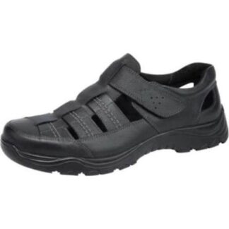 SANDALIA CASUAL AJUSTE CON VELCRO NEGRO CALZADO PAZSTOR