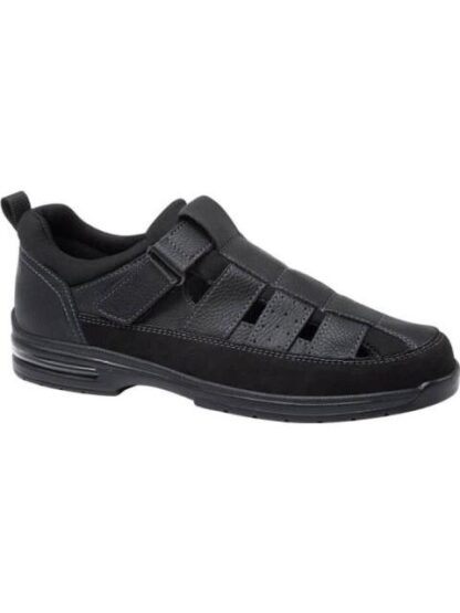 SANDALIA CASUAL AJUSTE CON VELCRO NEGRO KAFE - Image 2