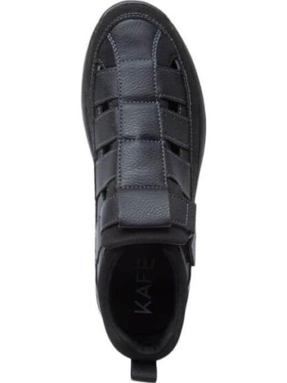 SANDALIA CASUAL AJUSTE CON VELCRO NEGRO KAFE - Image 3