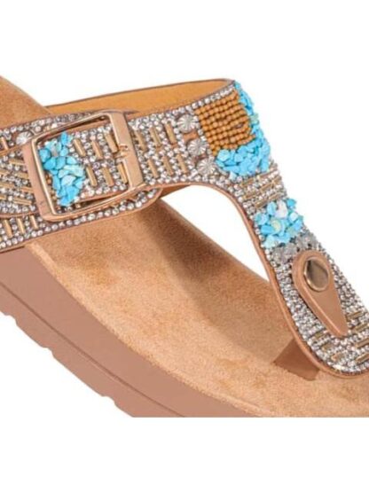 SANDALIA CASUAL CAMEL VI LINE - Image 6
