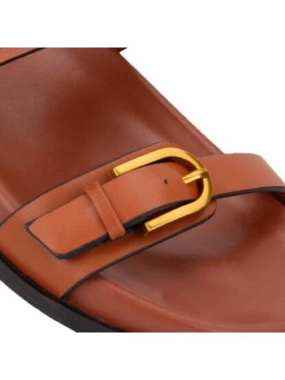 SANDALIA PLANA COGNAC VI LINE FASHION - Image 6