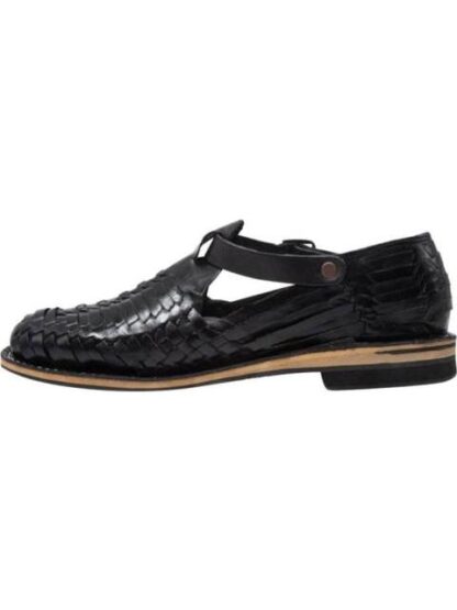 SANDALIA CASUAL HUARACHE ARTESANAL NEGRO KAFE - Image 5