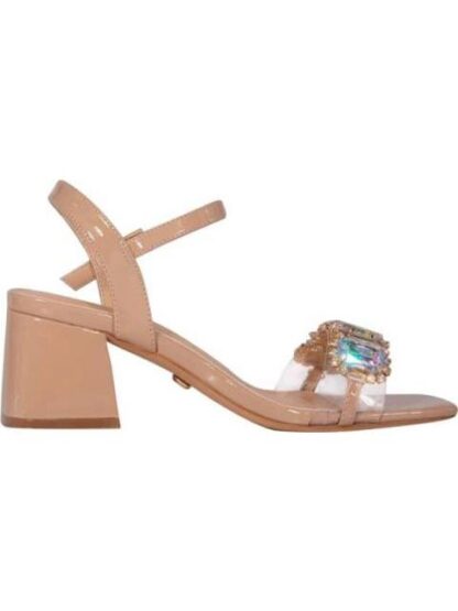SANDALIA CON BRILLOS BEIGE THALIA SODI