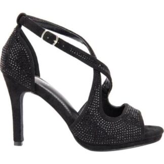 SANDALIA CON BRILLOS NEGRO MOLTO BELLO