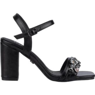 SANDALIA CON BRILLOS NEGRO THALIA SODI