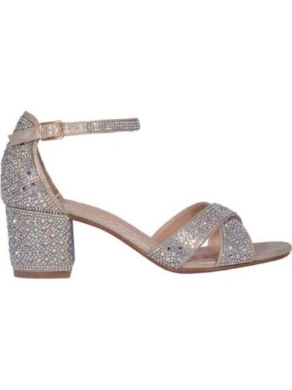 SANDALIA CON BRILLOS ORO MOLTO BELLO