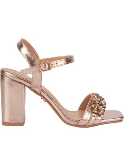 SANDALIA CON BRILLOS ORO THALIA SODI