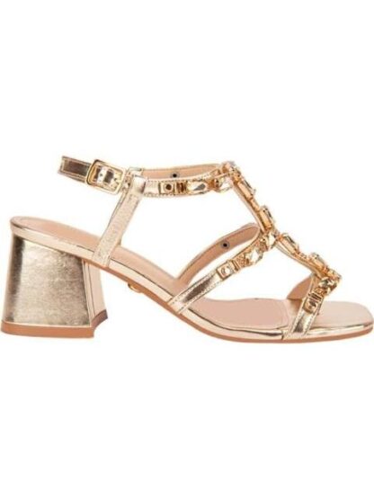 SANDALIA CON BRILLOS ORO THALIA SODI