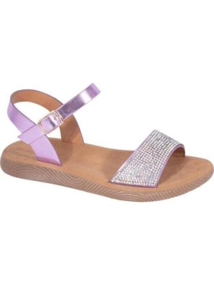 SANDALIA CON BRILLOS ROSA VIVIS SHOES KIDS - Image 2