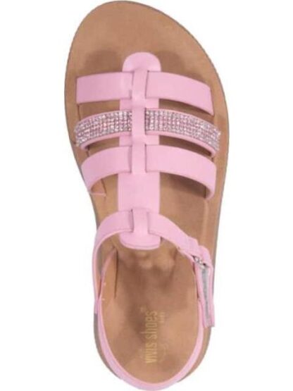 SANDALIA CON BRILLOS ROSA VIVIS SHOES KIDS - Image 3