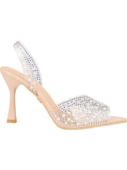 SANDALIA CON PERLAS NUDE THALIA SODI