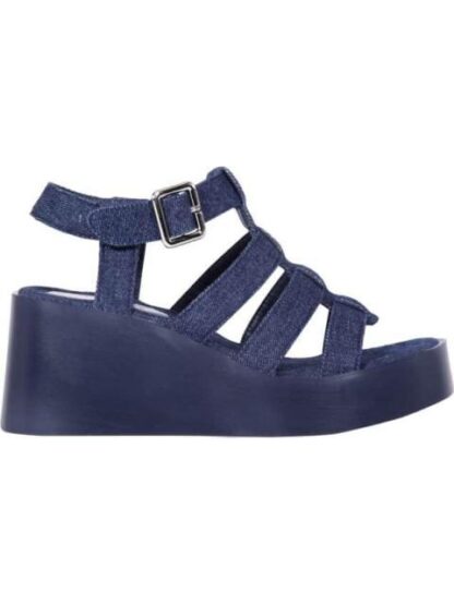 SANDALIA CON PLATAFORMA AZUL MEZCLILLA VI LINE FASHION