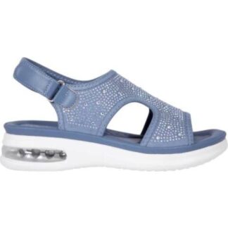 SANDALIA CON VALVULA AZUL SHOSH