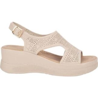 SANDALIA CONFORT BEIGE/HUESO SHOSH