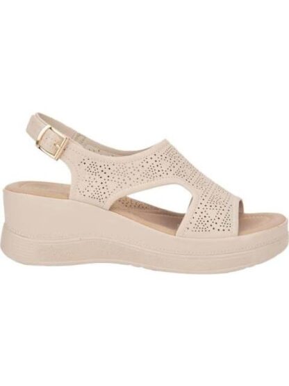 SANDALIA CONFORT BEIGE/HUESO SHOSH
