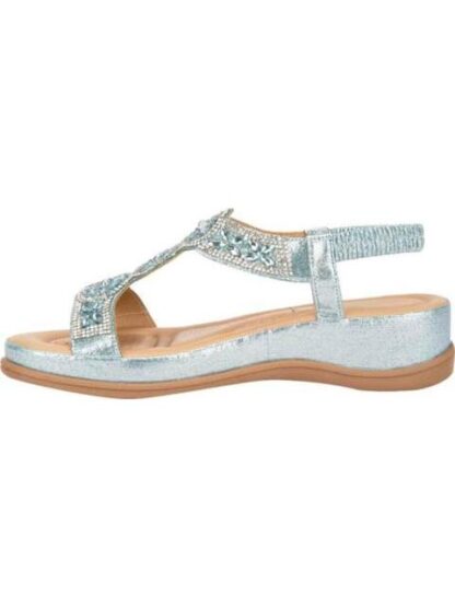 SANDALIA CONFORT BRILLOS AZUL VI LINE - Image 5