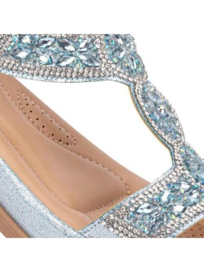 SANDALIA CONFORT BRILLOS AZUL VI LINE - Image 6