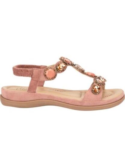 SANDALIA CONFORT BRILLOS ROSA VI LINE
