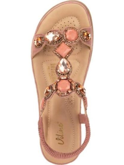 SANDALIA CONFORT BRILLOS ROSA VI LINE - Image 3