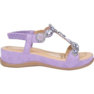 SANDALIA CONFORT CON BRILLOS LILA VI LINE