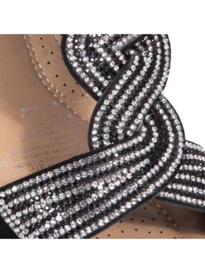 SANDALIA CONFORT CON BRILLOS NEGRO VI LINE - Image 6
