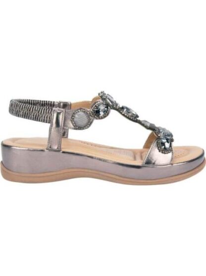 SANDALIA CONFORT CON BRILLOS PEWTER VI LINE