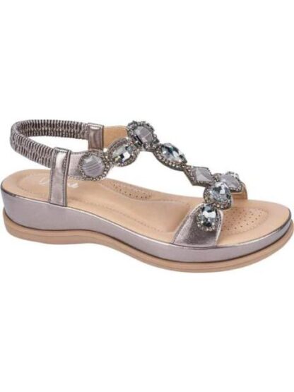 SANDALIA CONFORT CON BRILLOS PEWTER VI LINE - Image 2