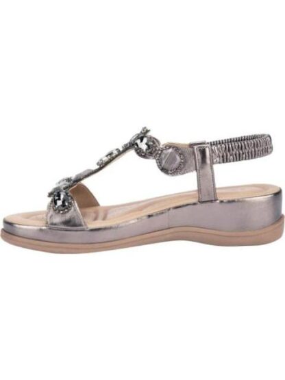 SANDALIA CONFORT CON BRILLOS PEWTER VI LINE - Image 5