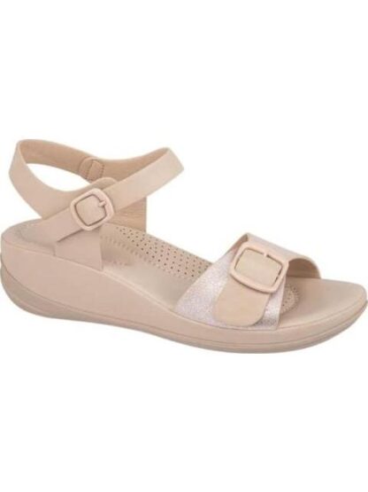 SANDALIA TACON CUÑA CONFORT BEIGE SHOSH - Image 2